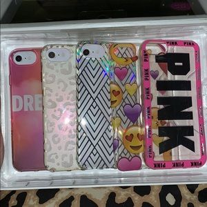 Pack of 5 iPhone 6/6s/&7 cases💕